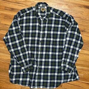 Men’s Big and Tall Flannel Shirt - 4XLT